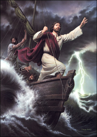 JESUS CALMS THE SEA PAINTINGS II