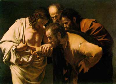 DOUBTING THOMAS THE APOSTLE OF JESUS PAINTING
