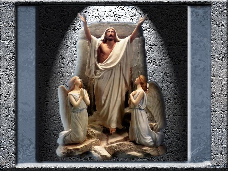 JESUS CHRIST EASTER TOMB PAINTING